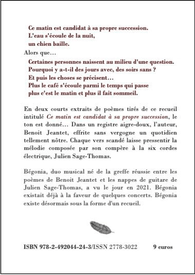 Ficelle n°18 - Ce matin est candidat à sa propre succession.